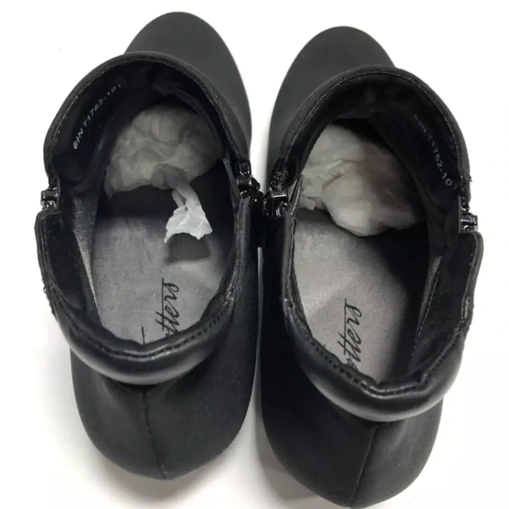 Trotters Major Womens Bootie Black Size 6.5 Narrow